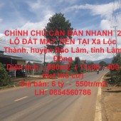 CHÍNH CHỦ CẦN BÁN NHANH  2 LÔ ĐẤT MẶT TIỀN TẠI Xã Lộc Thành, huyện Bảo Lâm, tỉnh Lâm Đồng